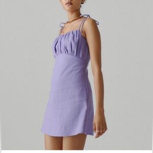 Urban Renewal Lavender Sleeveless Mini Dress made from recycled fabrics